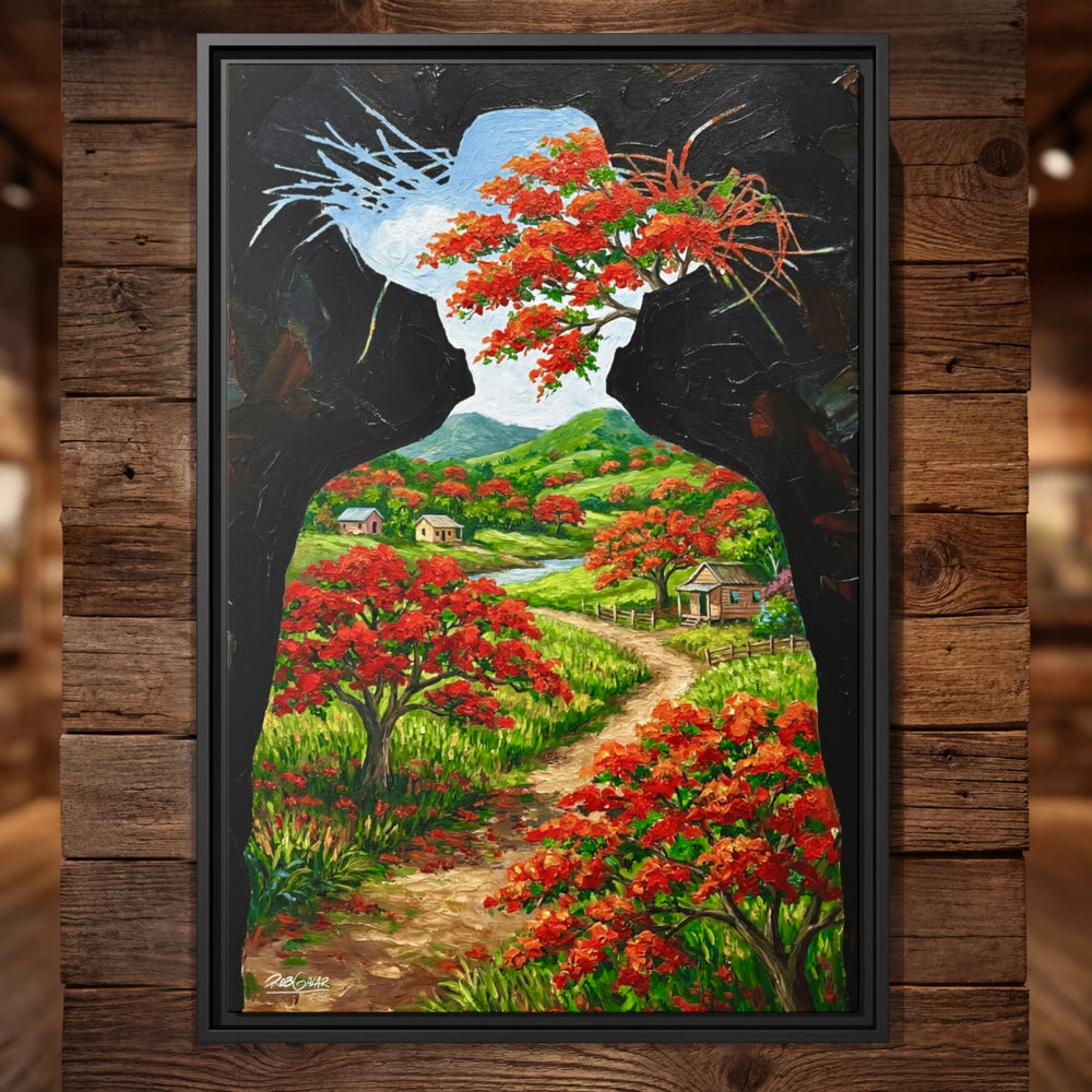 FLAMBOYAN - Framed Canvas Art