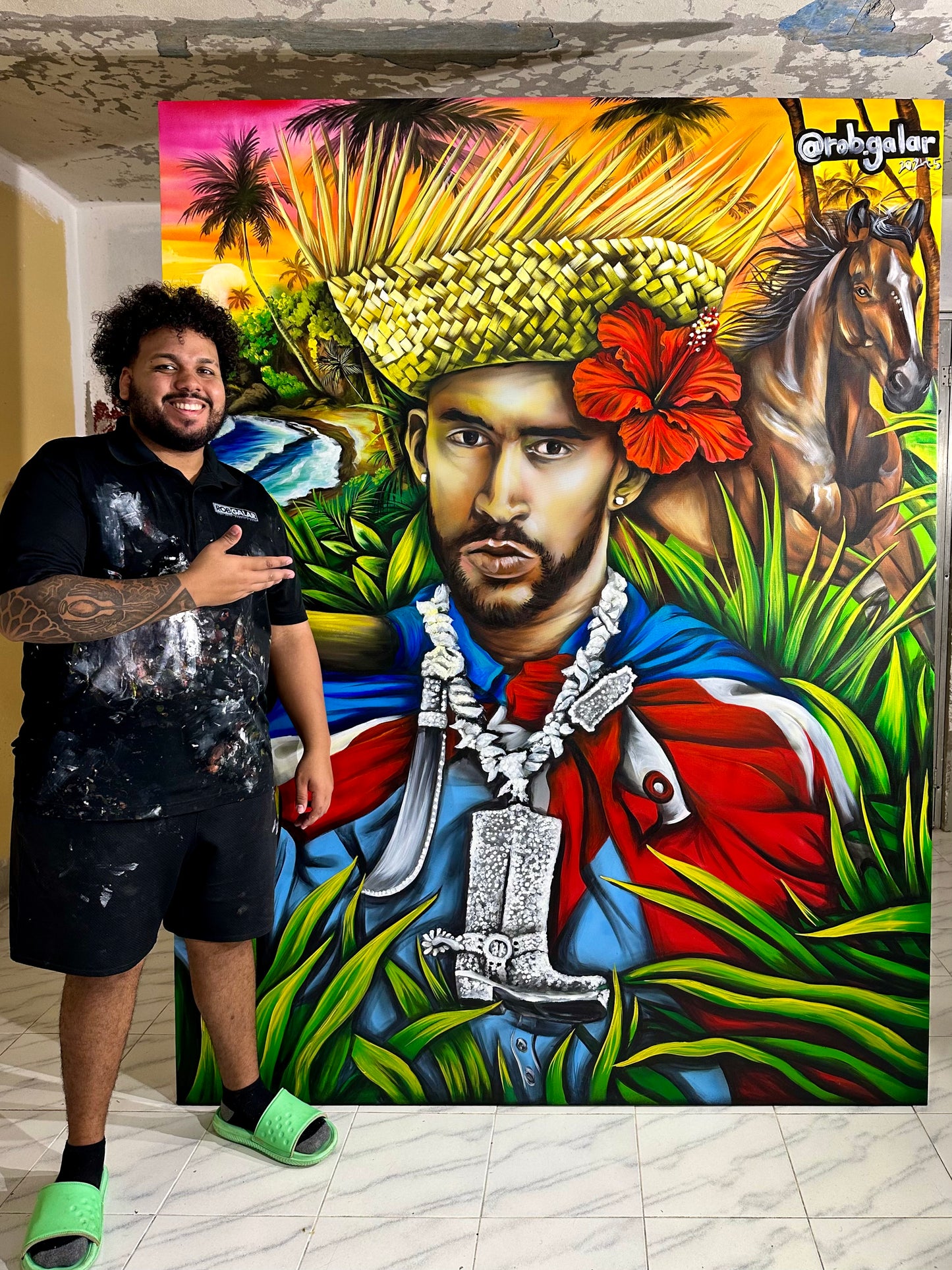 YO NUNCA ME FUI DEL BARRIO (Original Painting)