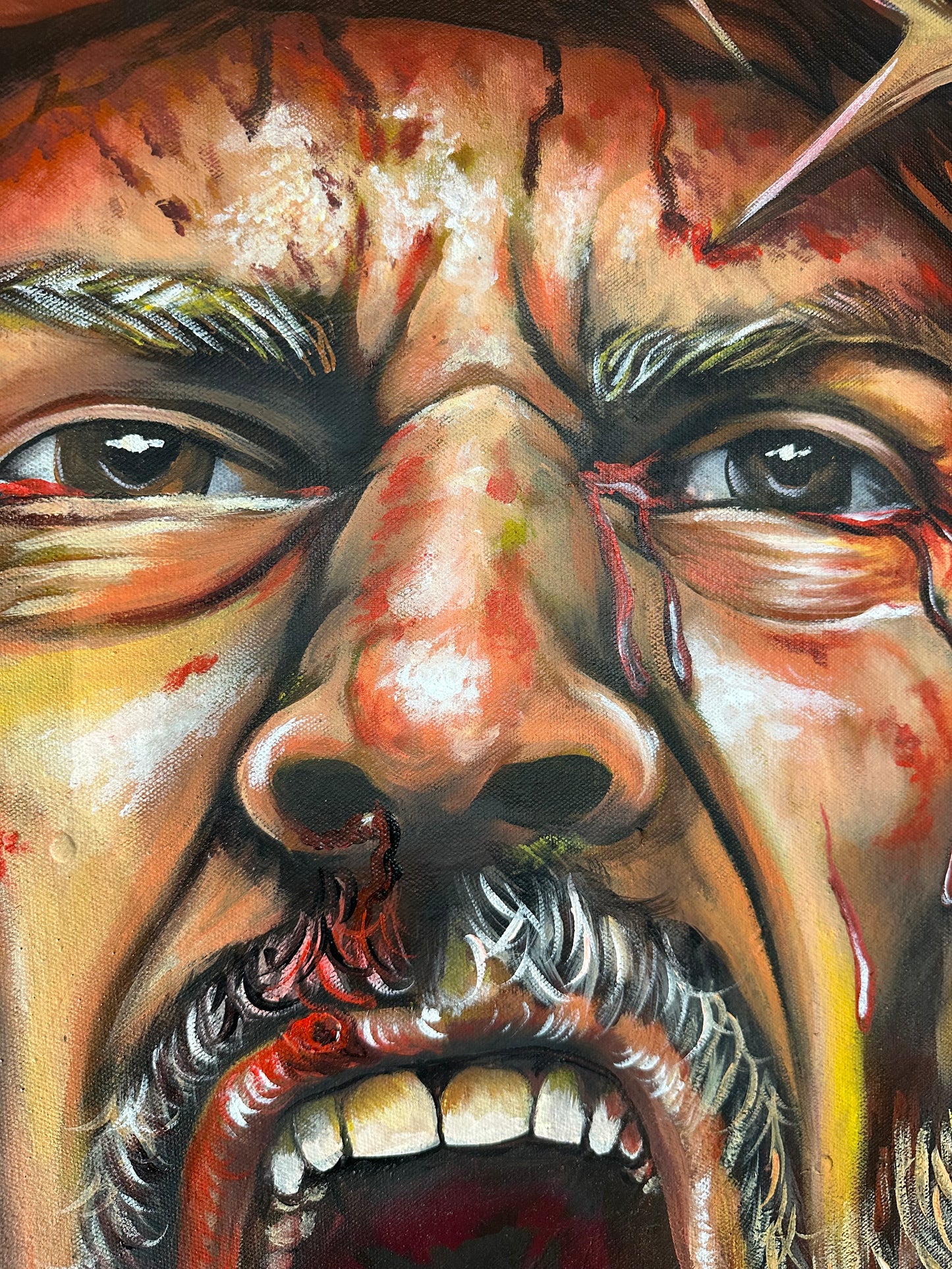 PADRE, ME DOLIÓ MÁS TU SILENCIO (ORIGINAL PAINTING)
