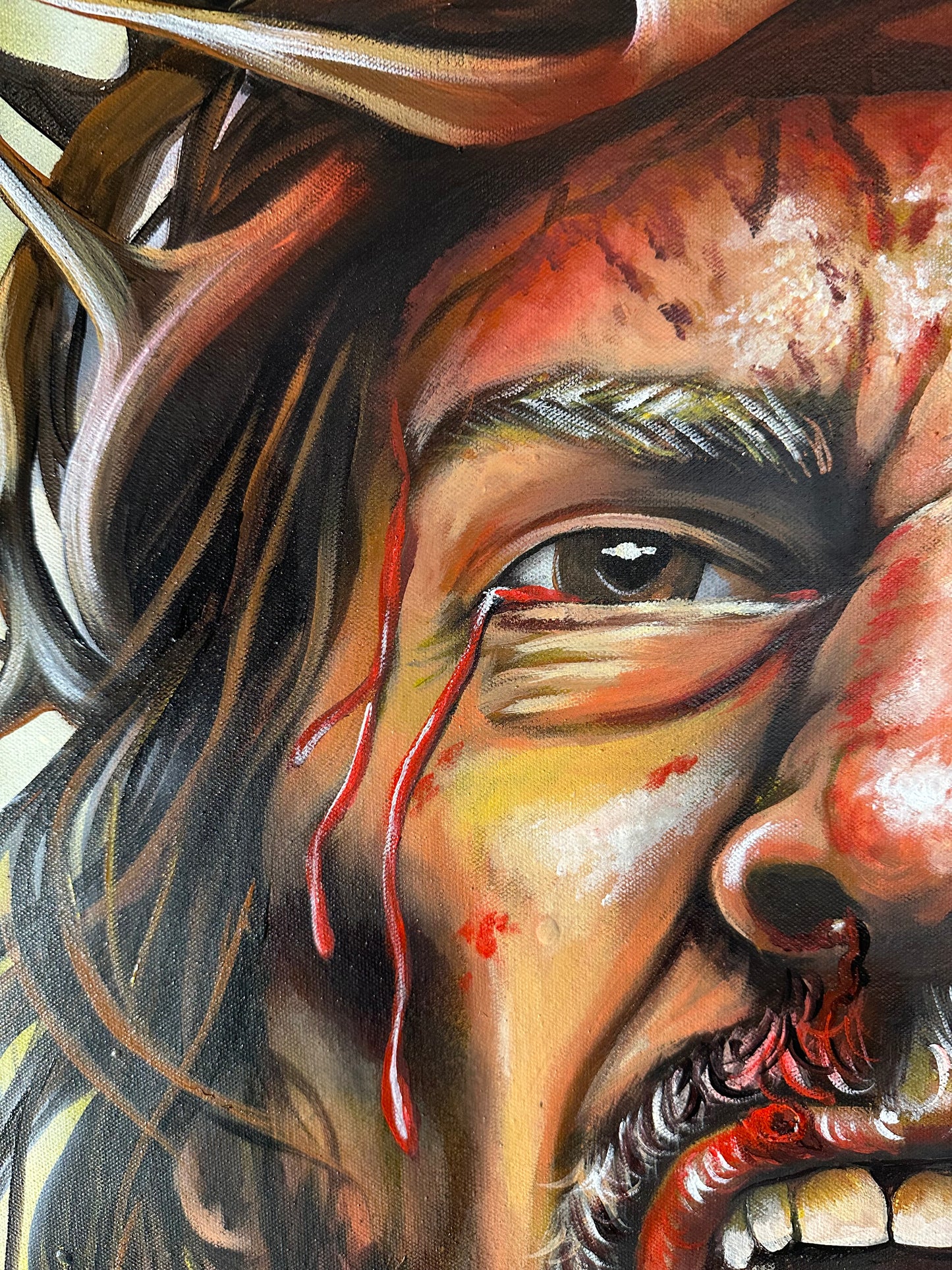 PADRE, ME DOLIÓ MÁS TU SILENCIO (ORIGINAL PAINTING)