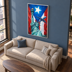 DE CASA A NUEVAYOL - Framed Canvas Art