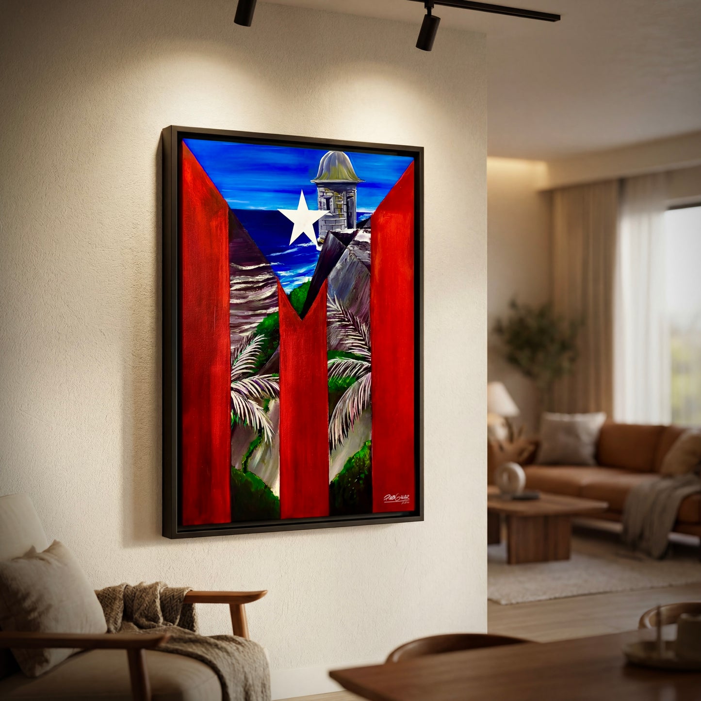OBRA DE ARTE | Edición Limitada: "LA GARITA DEL MORRO" - Enmarcada con Canvas PREMIUM. ¡LISTA PARA TI!