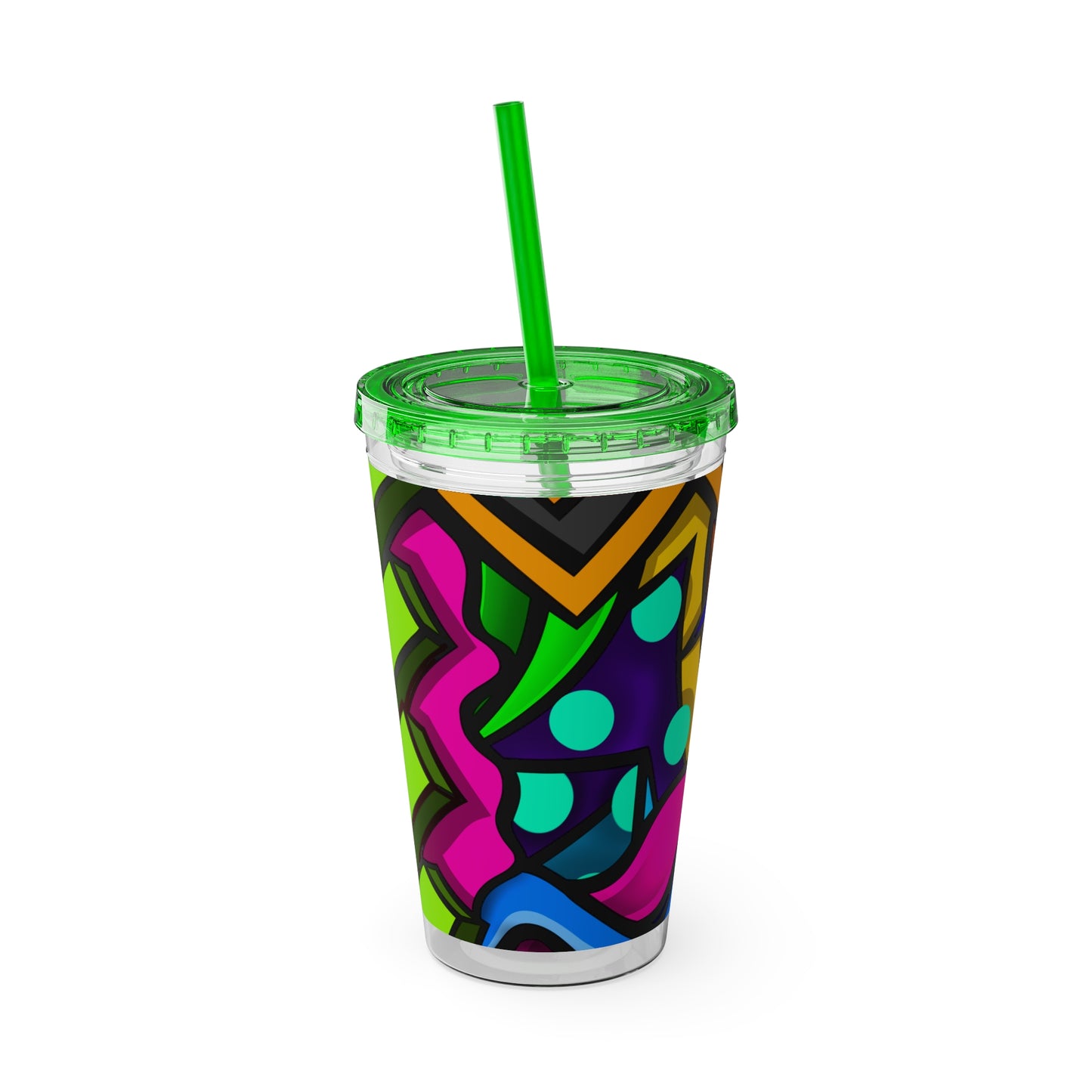 COLOR STYLUS SUNSPLASH Tumbler with Straw