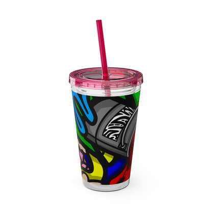 SPACE MATERIALS SUNSPLASH 1 Tumbler with Straw