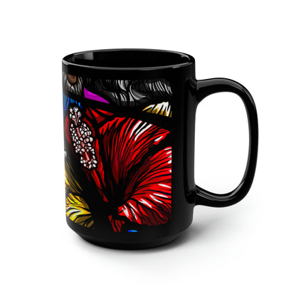 Taza FLORA Y FAUNA Negra 15oz