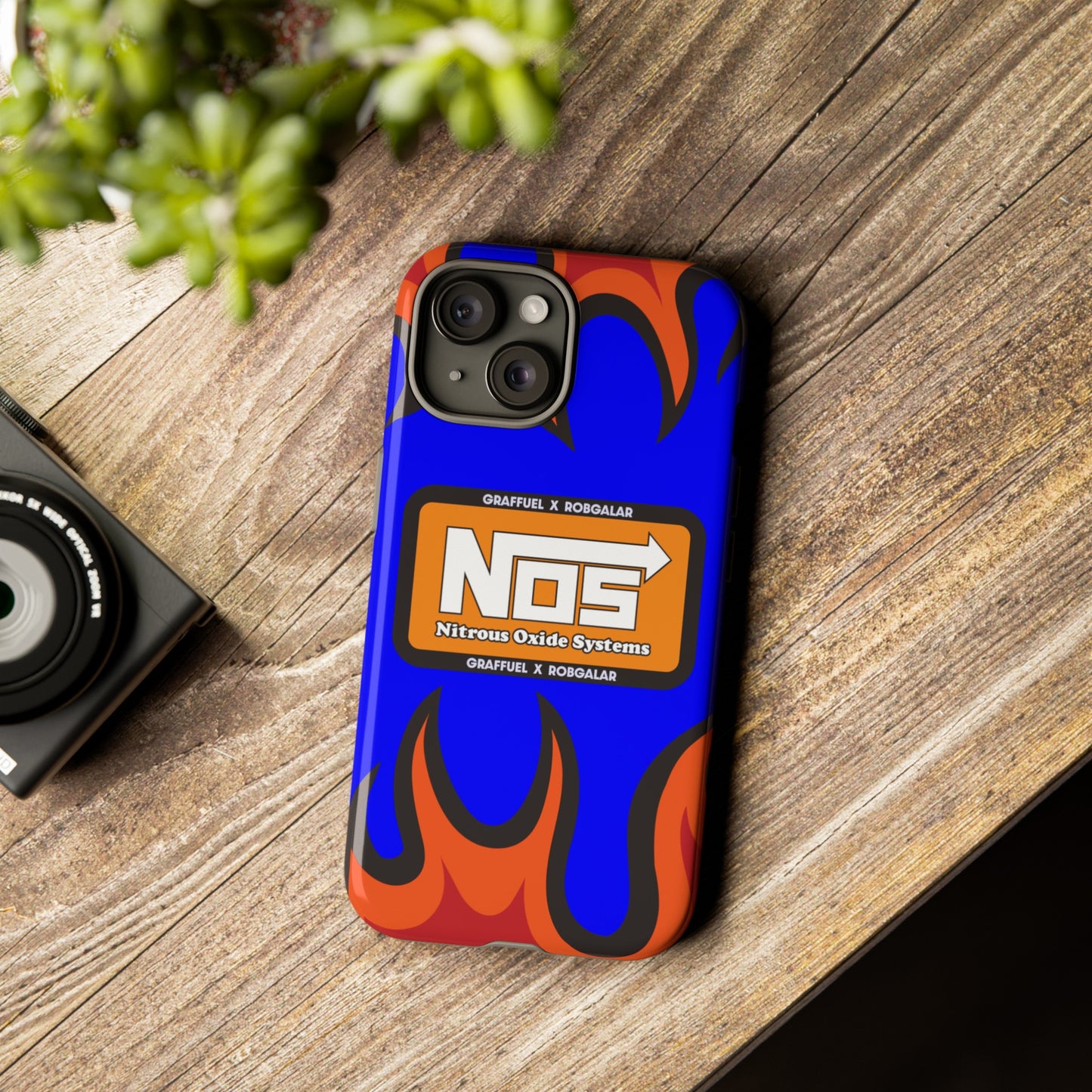 NOS FLAMES GRAFFUEL Phone Cases