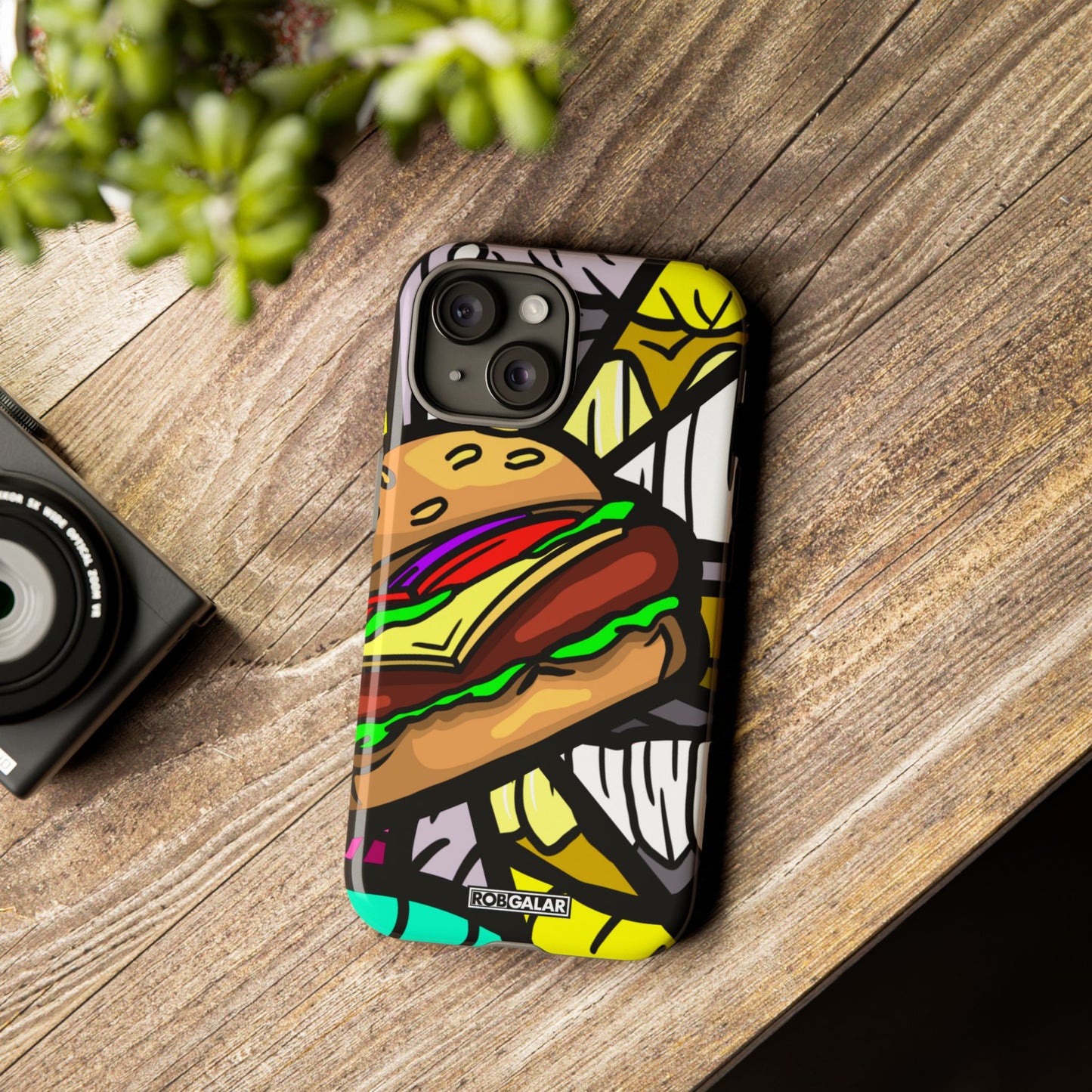 BITE MY BURGER Phone Cases