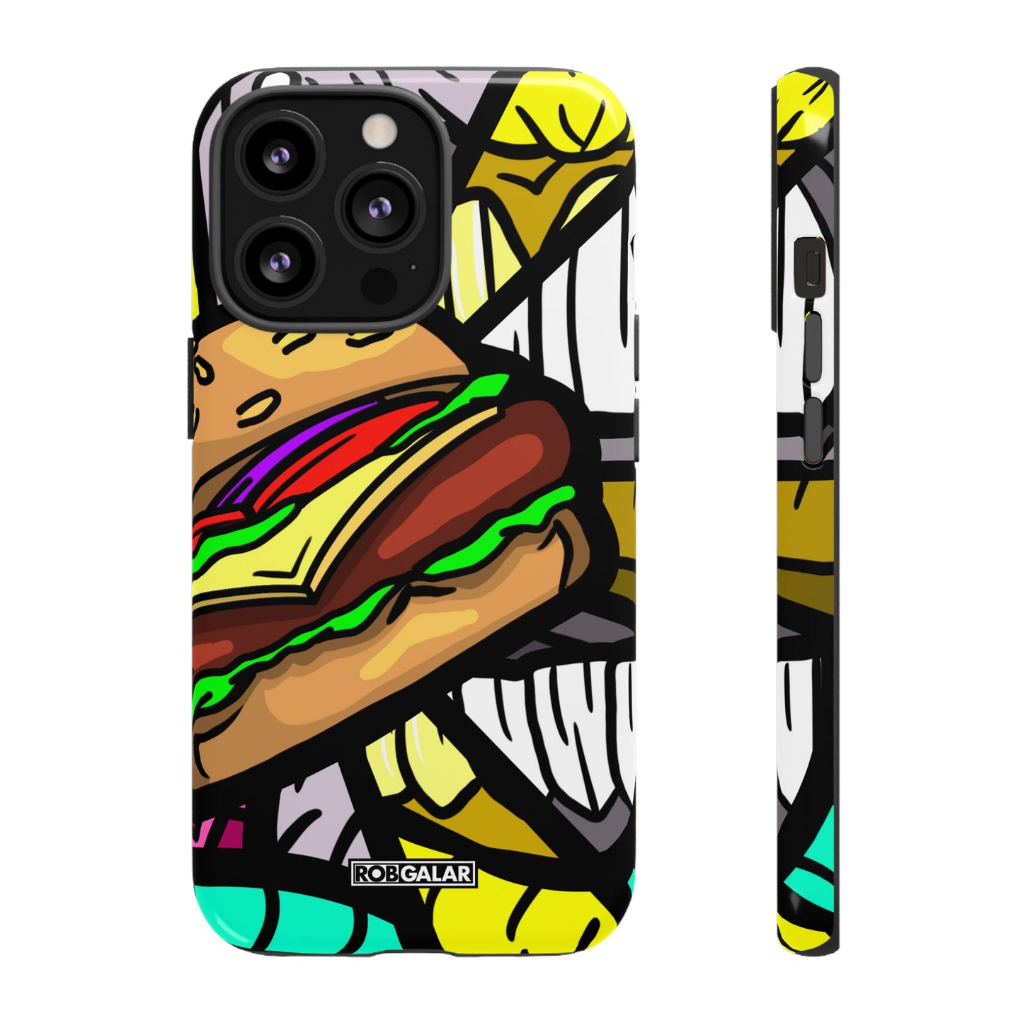 BITE MY BURGER Phone Cases