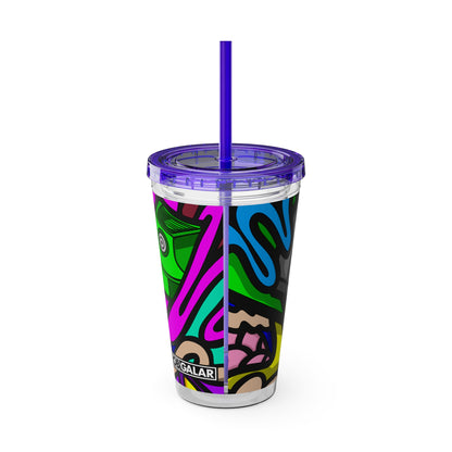 SPACE MATERIALS SUNSPLASH 1 Tumbler with Straw