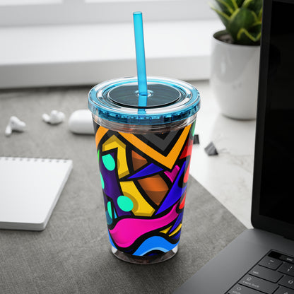 COLOR STYLUS SUNSPLASH Tumbler with Straw