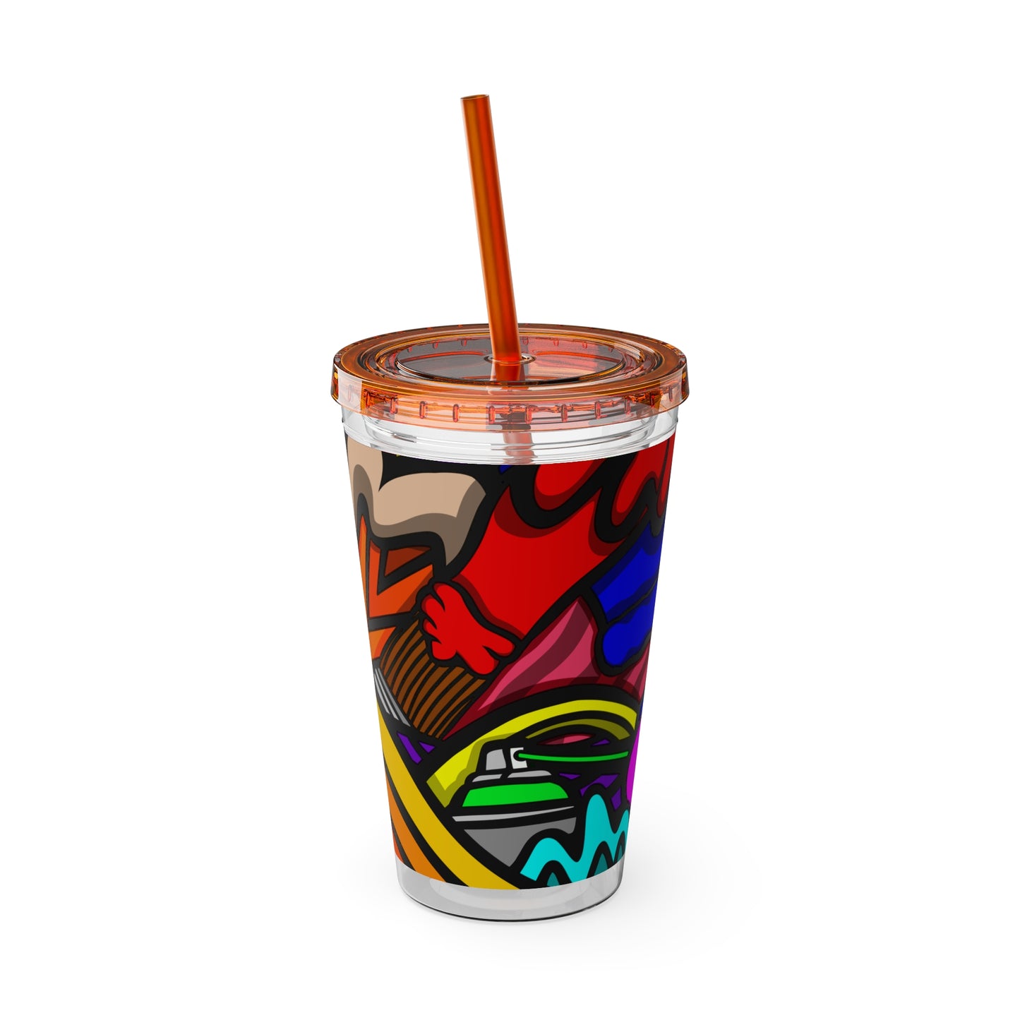 SPACE MATERIALS SUNSPLASH 2 Tumbler with Straw