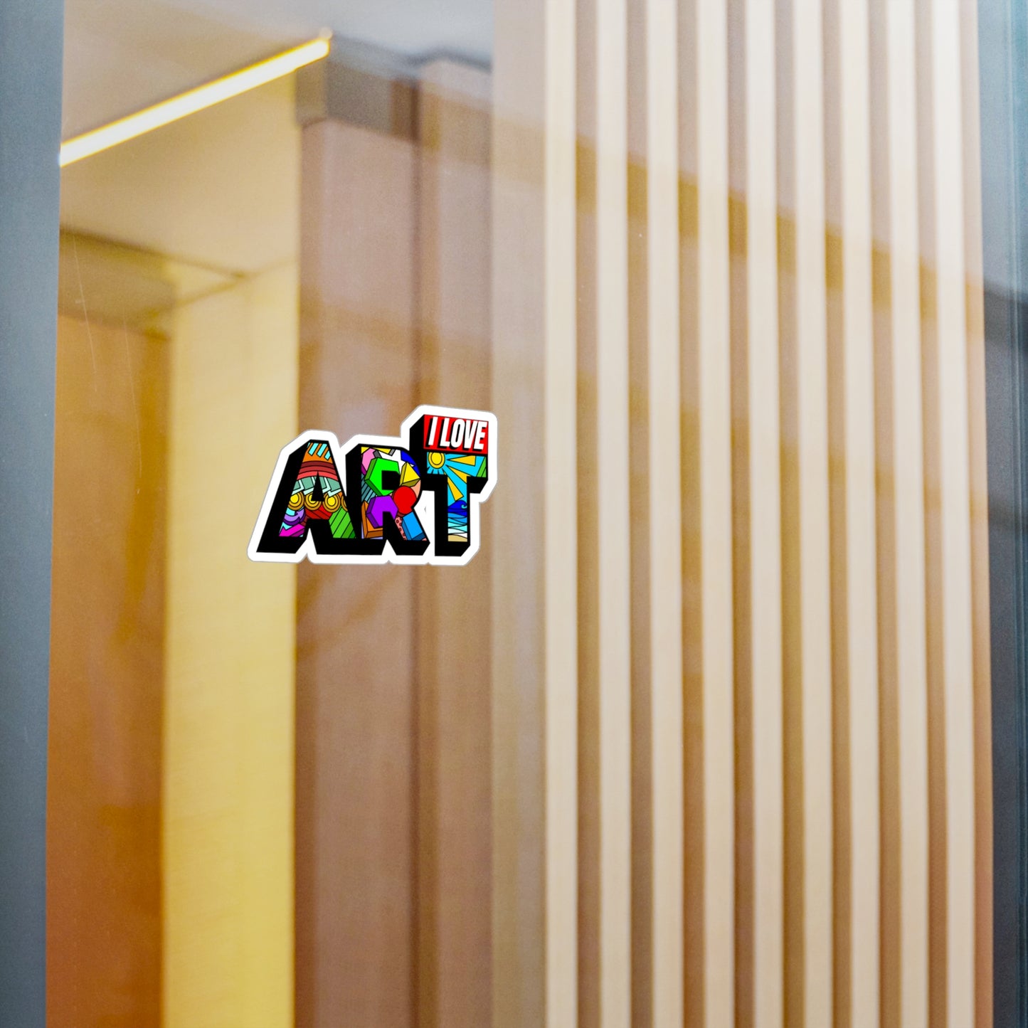 I LOVE ART Sticker