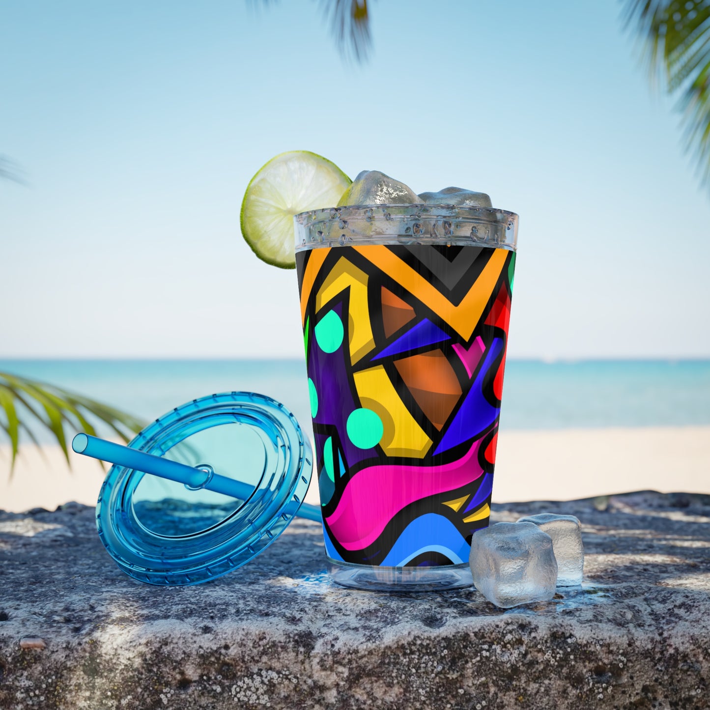 COLOR STYLUS SUNSPLASH Tumbler with Straw