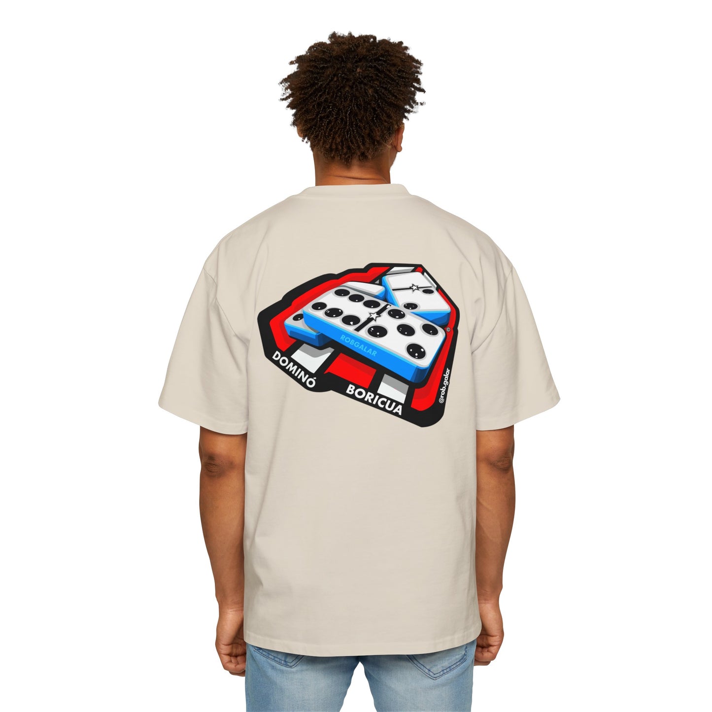 DOMINÓ BORICUA Oversize Tee