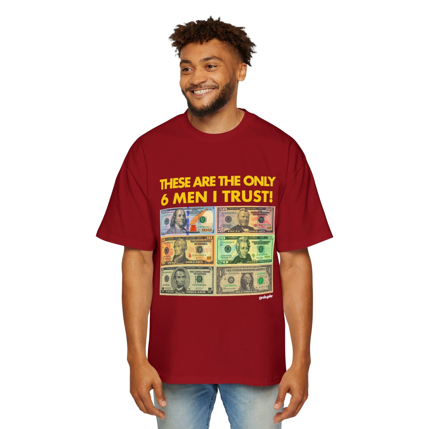 THE ONLY 6 MEN I TRUST Oversize Tee