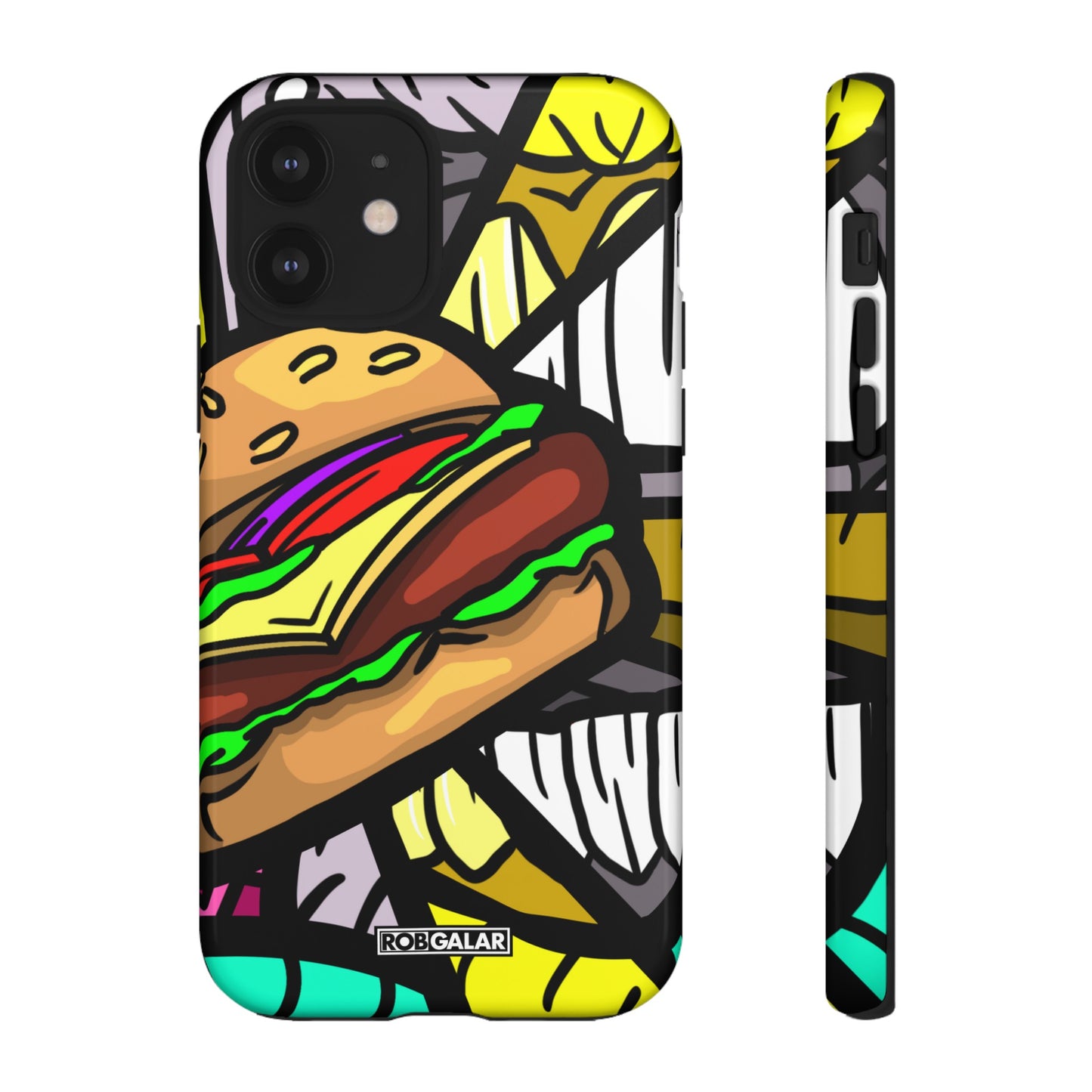 BITE MY BURGER Phone Cases