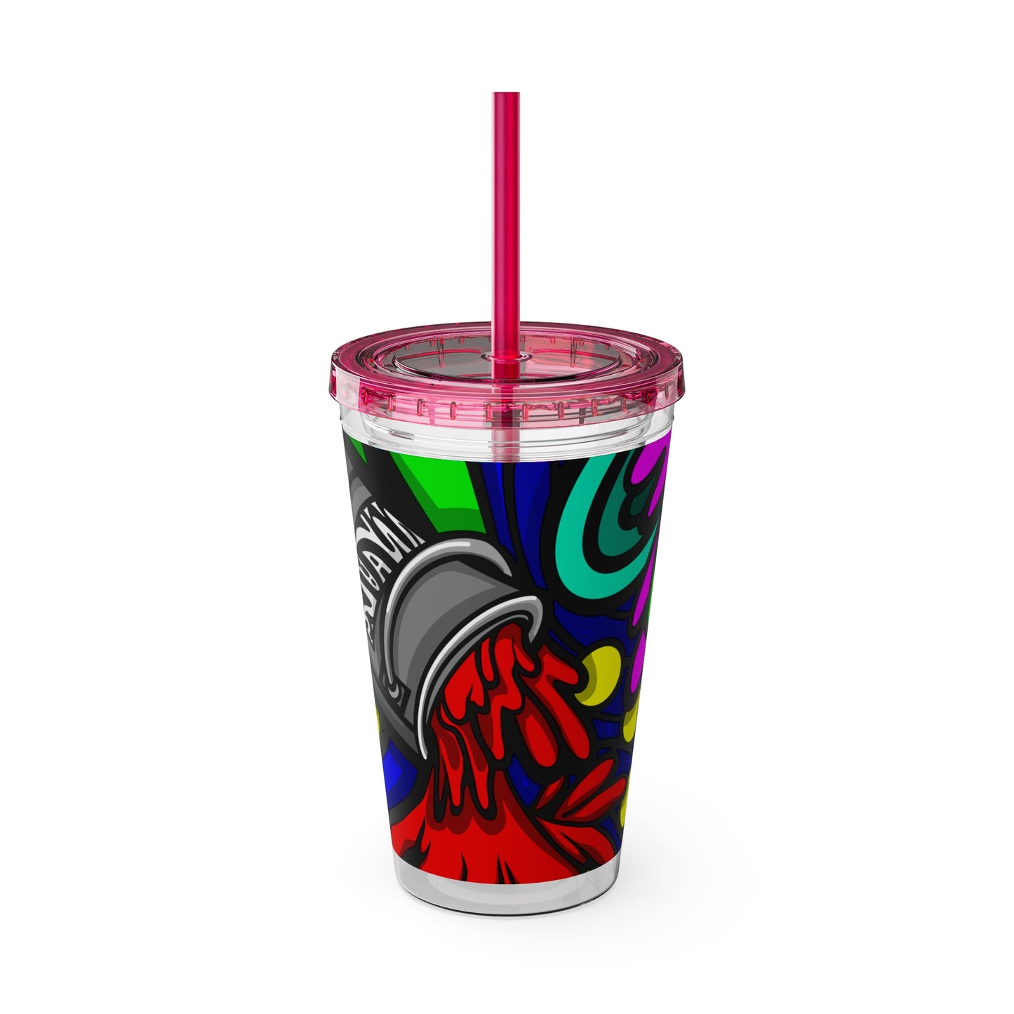 SPACE MATERIALS SUNSPLASH 1 Vaso con Pajita 16oz