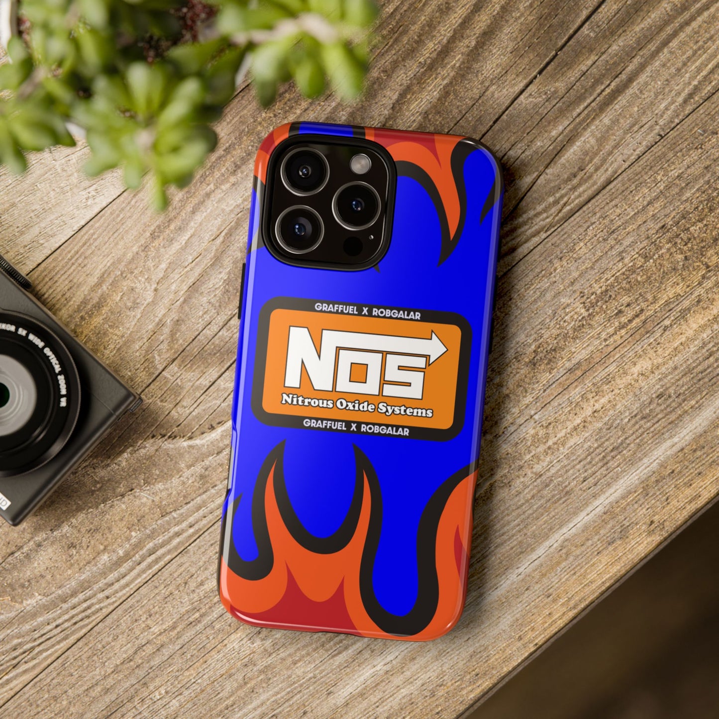 NOS FLAMES GRAFFUEL Phone Cases