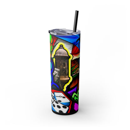 ATARDECER BORINCANO Tumbler with Straw