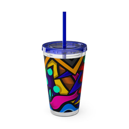 COLOR STYLUS SUNSPLASH Tumbler with Straw