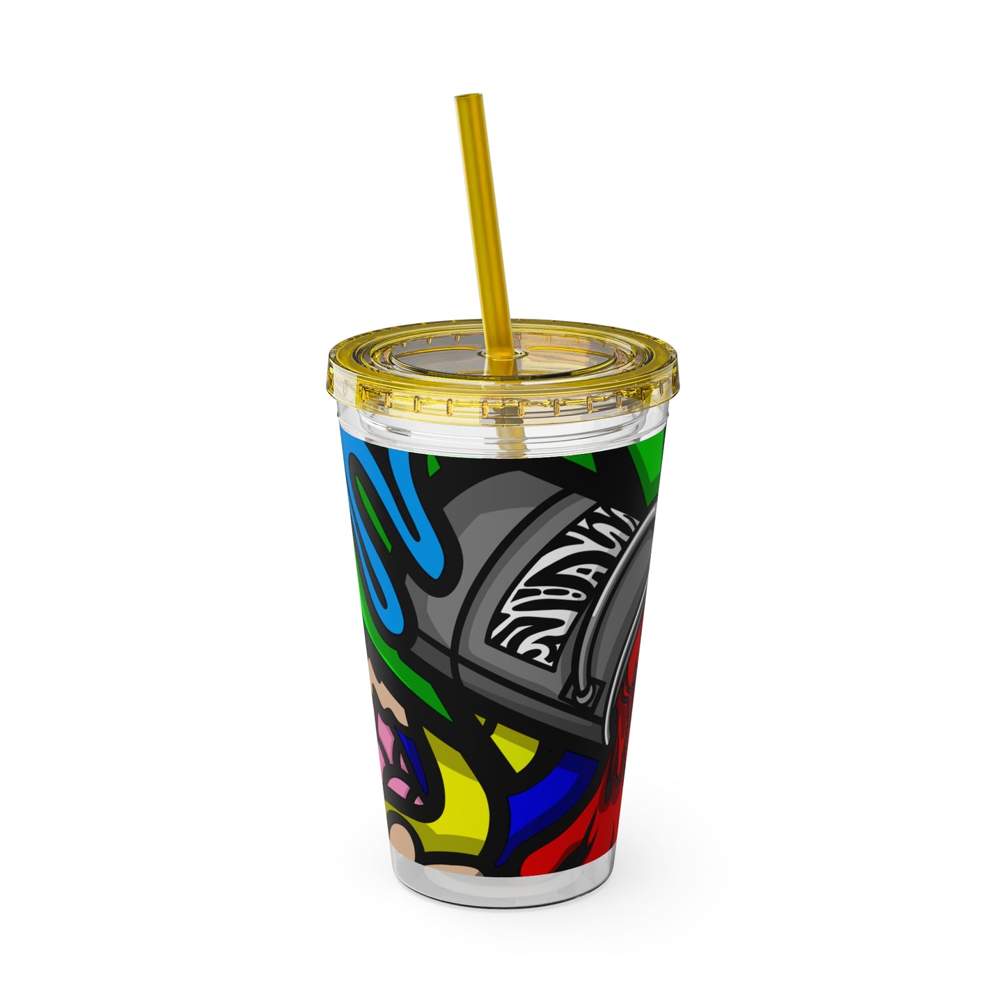 SPACE MATERIALS SUNSPLASH 1 Tumbler with Straw