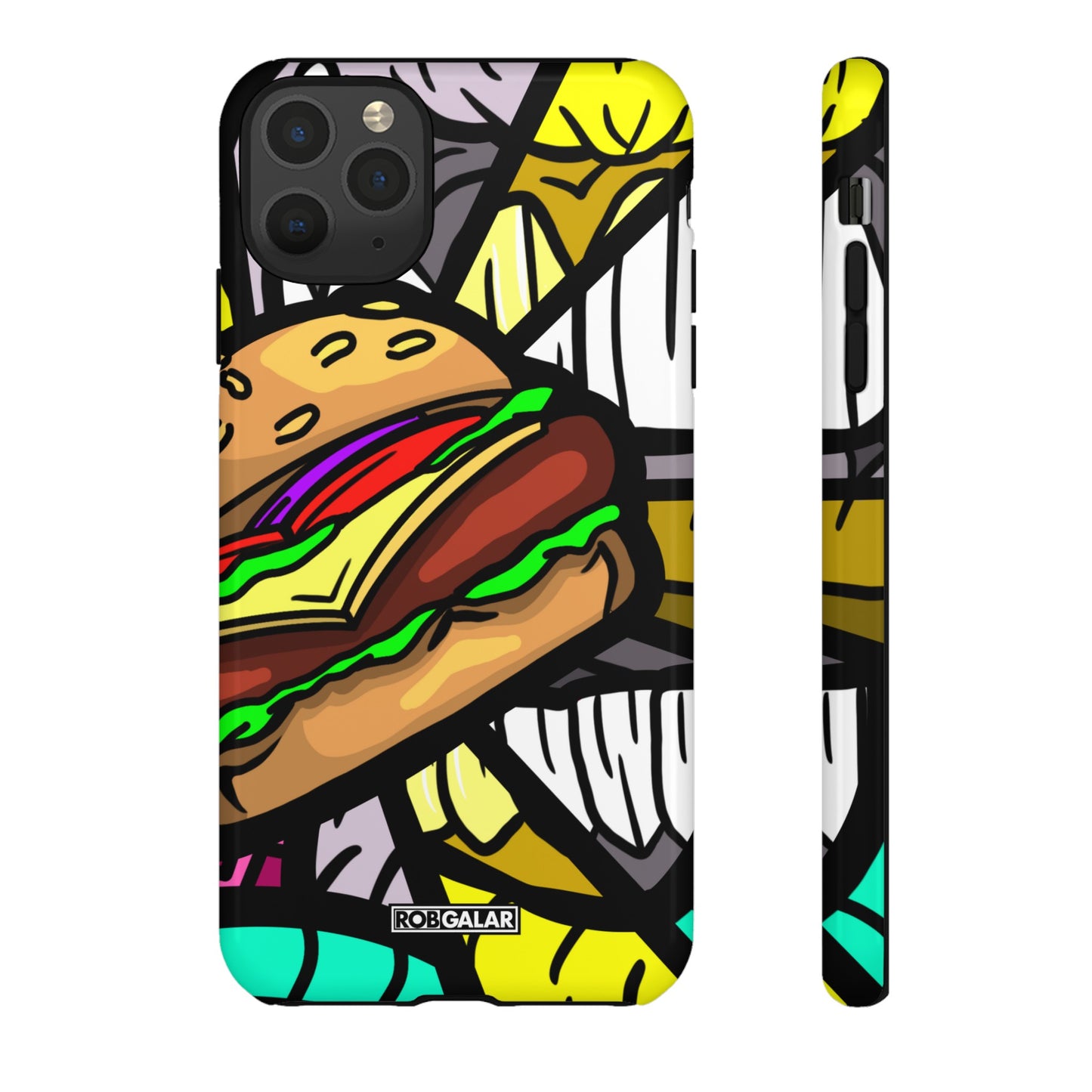 BITE MY BURGER Phone Cases