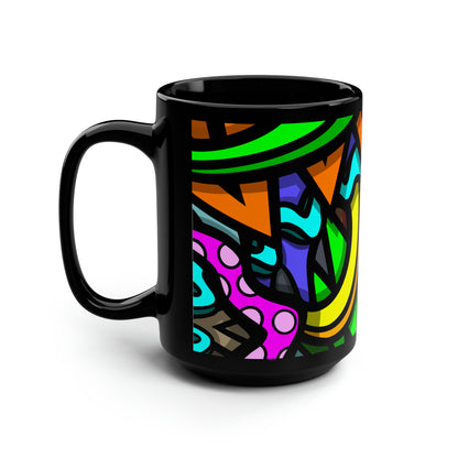 Taza CURLY 2 Negra 15oz