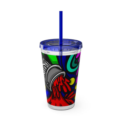 SPACE MATERIALS SUNSPLASH 1 Tumbler with Straw