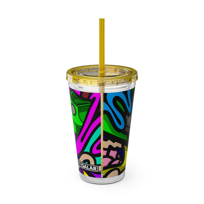 SPACE MATERIALS SUNSPLASH 1 Tumbler with Straw