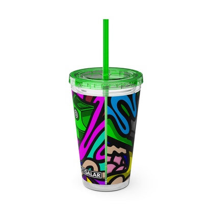 SPACE MATERIALS SUNSPLASH 1 Vaso con Pajita 16oz