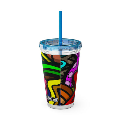 TROPI-SKELETON SUNSPLASH Tumbler with Straw