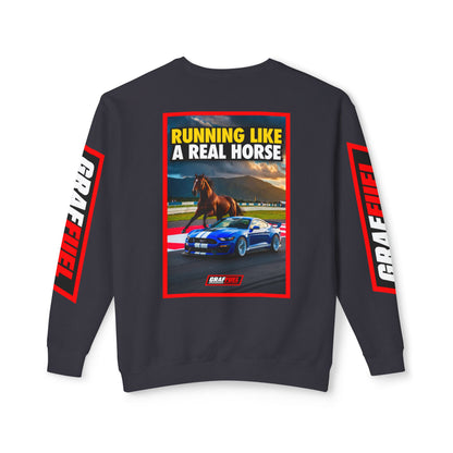 RUNNING LIKE A REAL HORSE Crewneck Sweatshirt