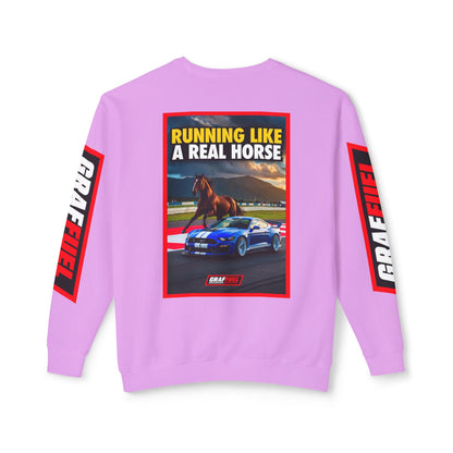 RUNNING LIKE A REAL HORSE Crewneck Sweatshirt