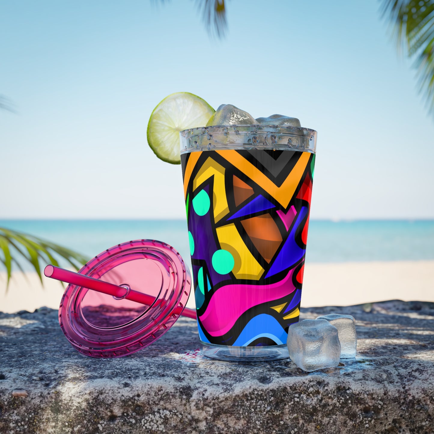 COLOR STYLUS SUNSPLASH Tumbler with Straw