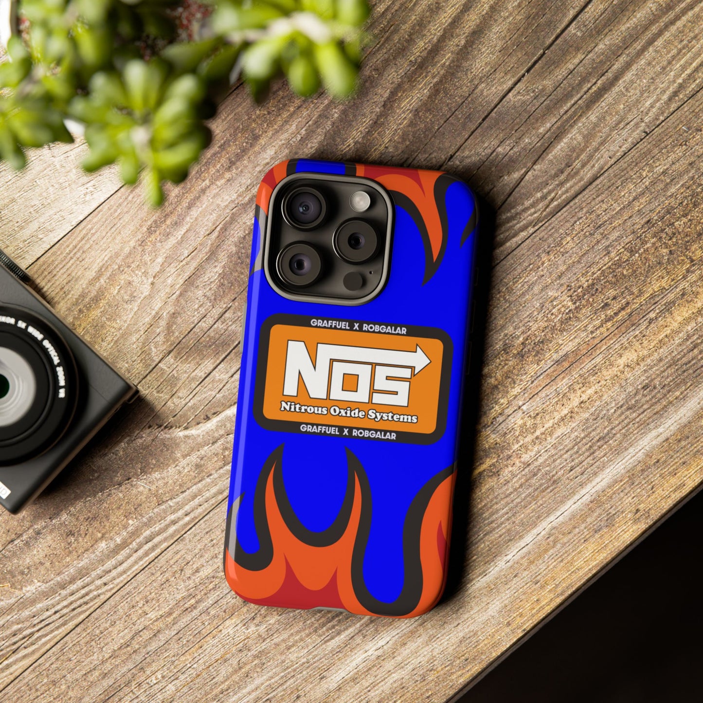 NOS FLAMES GRAFFUEL Phone Cases