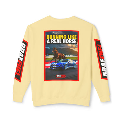 RUNNING LIKE A REAL HORSE Crewneck Sweatshirt