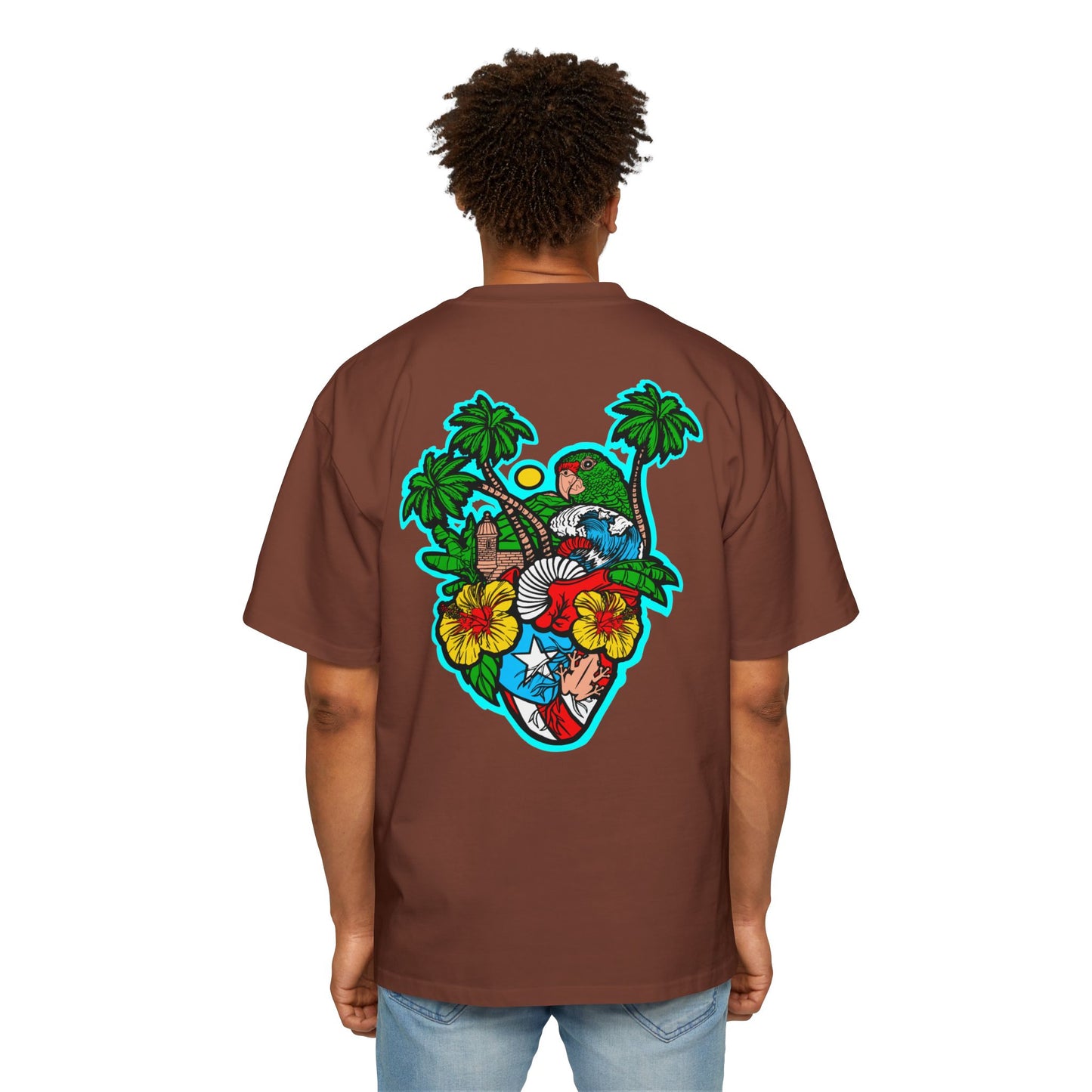 CORAZON BORICUA Oversized Tee