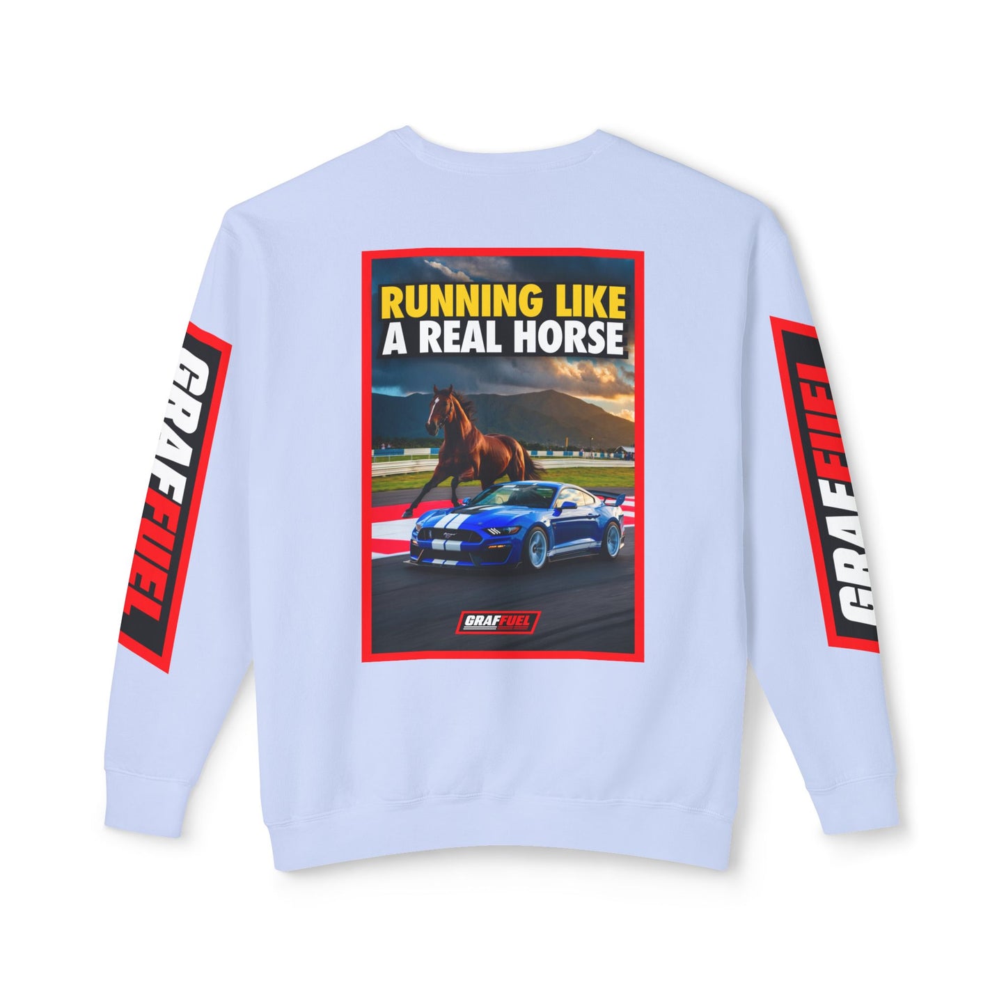 RUNNING LIKE A REAL HORSE Crewneck Sweatshirt