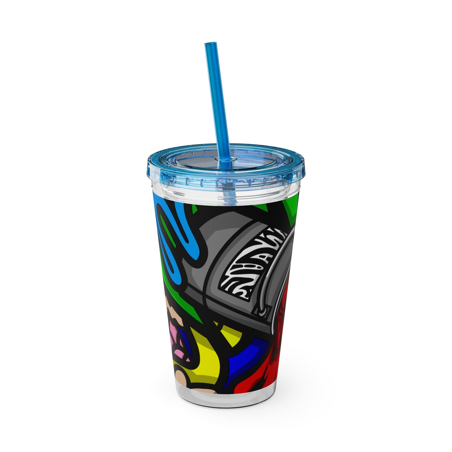 SPACE MATERIALS SUNSPLASH 1 Tumbler with Straw