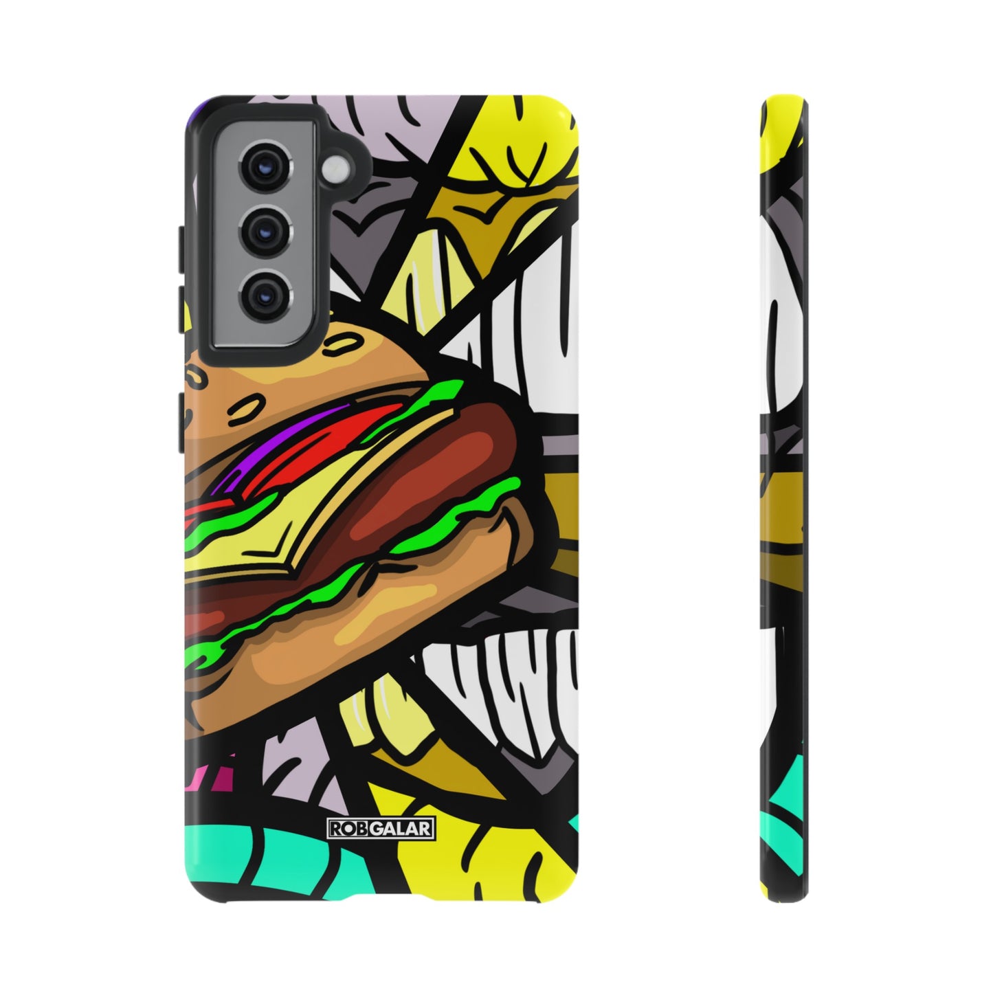 BITE MY BURGER Phone Cases