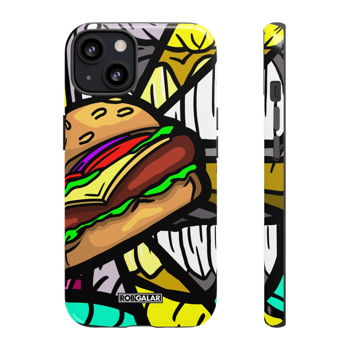 BITE MY BURGER Phone Cases