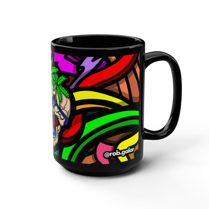 Taza TROPI-ESQUELETO Negra 15oz