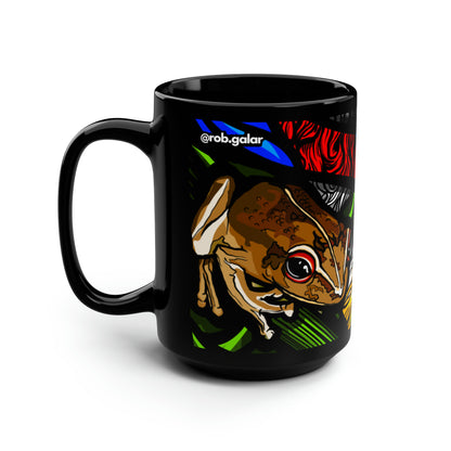 Taza FLORA Y FAUNA Negra 15oz