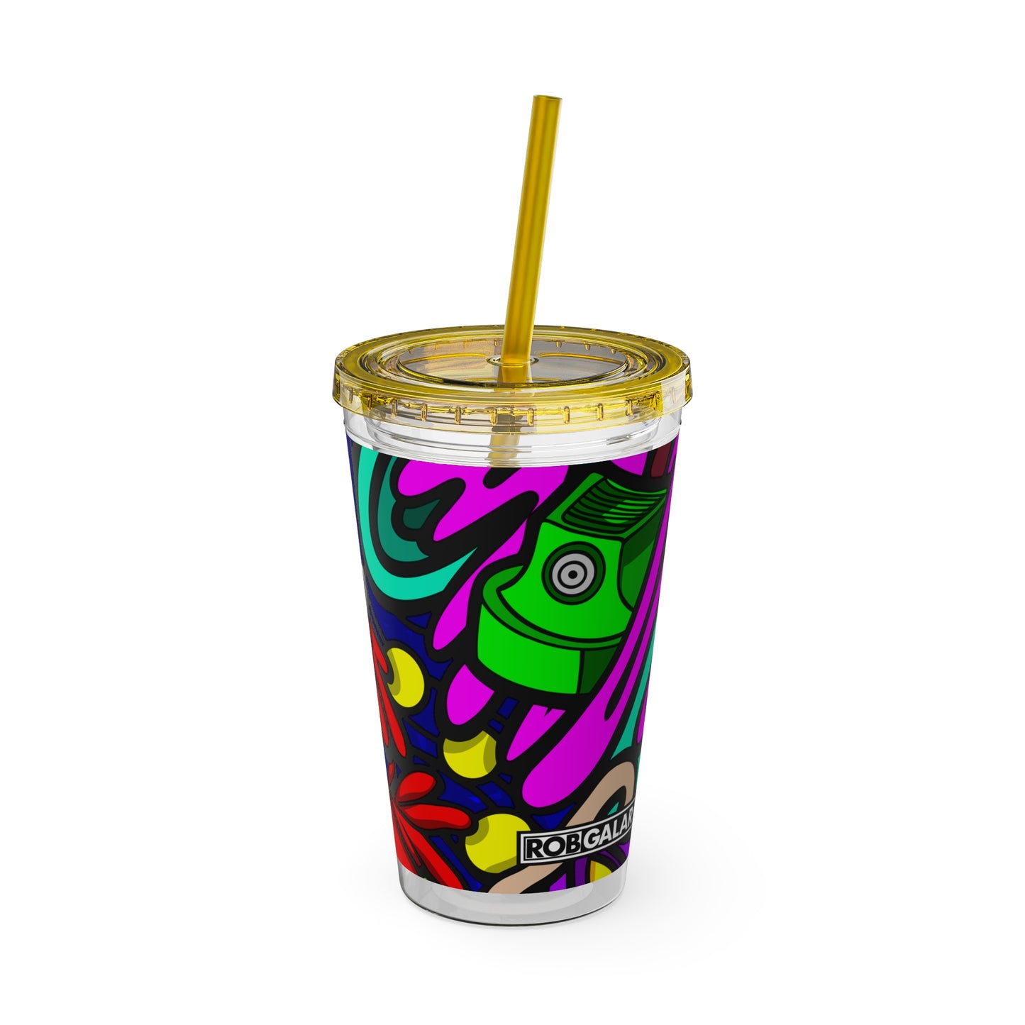 SPACE MATERIALS SUNSPLASH 1 Vaso con Pajita 16oz