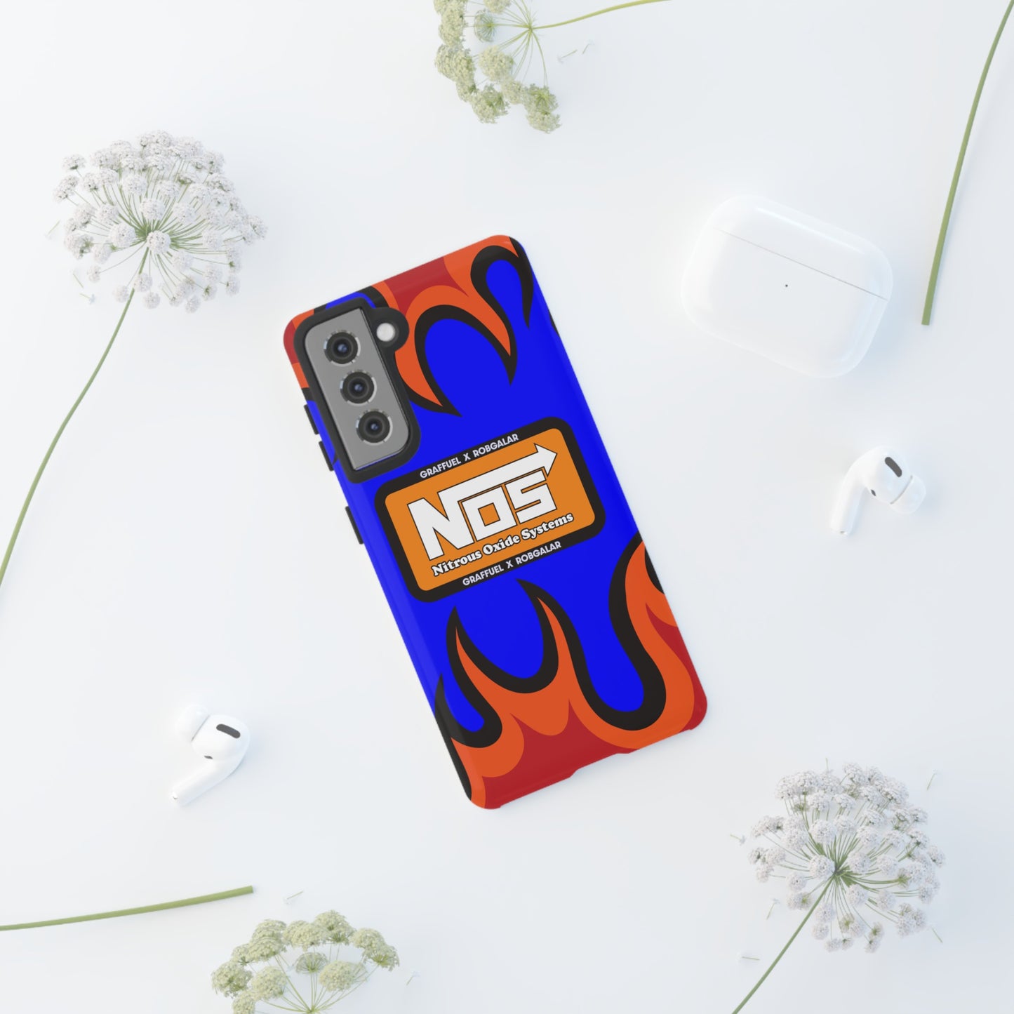 NOS FLAMES GRAFFUEL Phone Cases