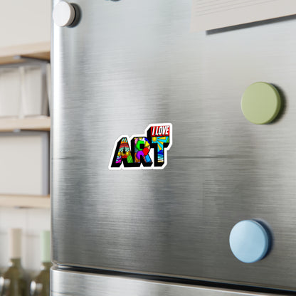 I LOVE ART Sticker