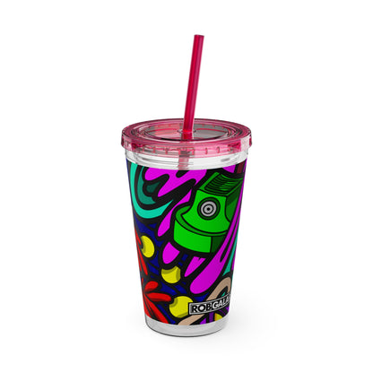 SPACE MATERIALS SUNSPLASH 1 Tumbler with Straw