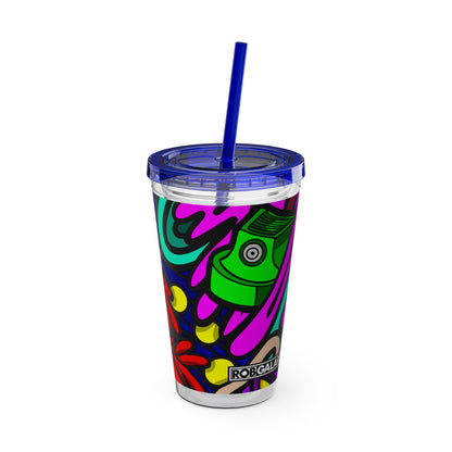 SPACE MATERIALS SUNSPLASH 1 Vaso con Pajita 16oz