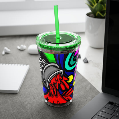 SPACE MATERIALS SUNSPLASH 1 Tumbler with Straw