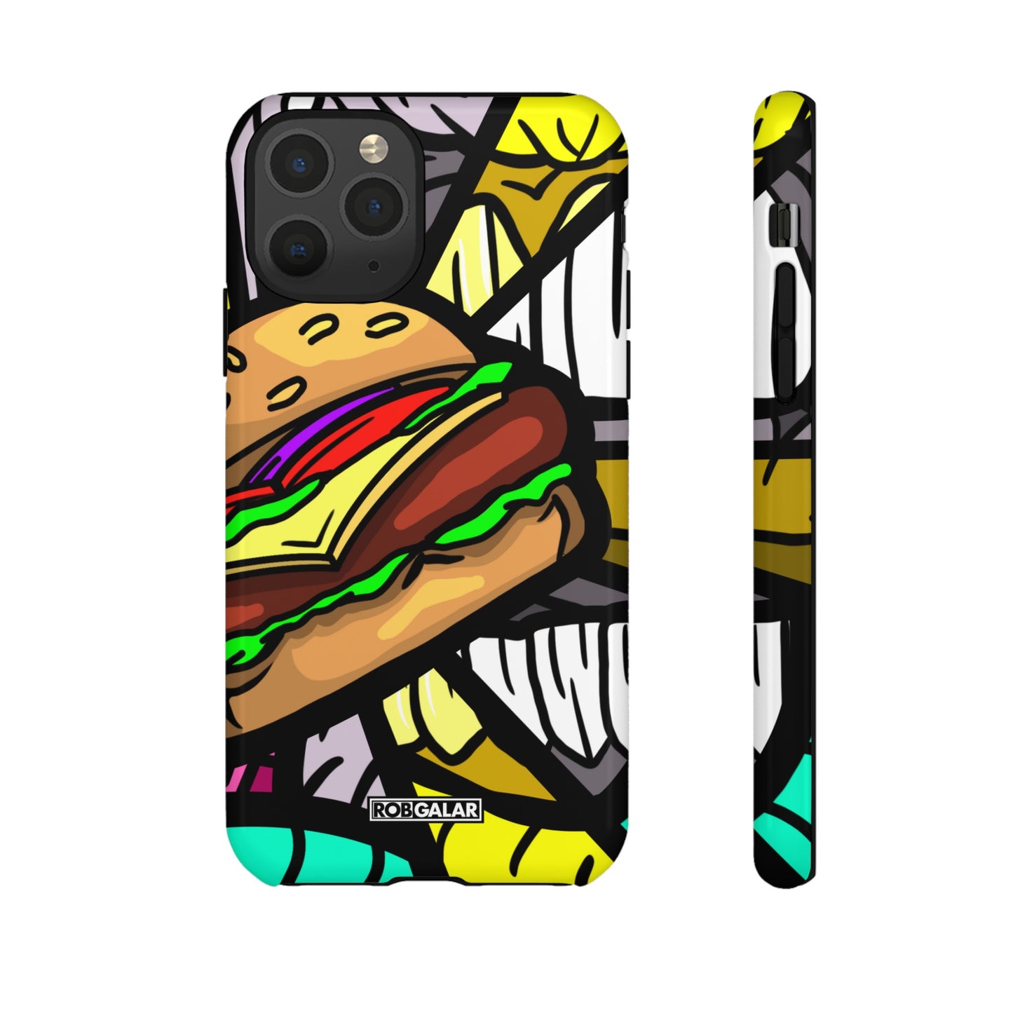 BITE MY BURGER Phone Cases